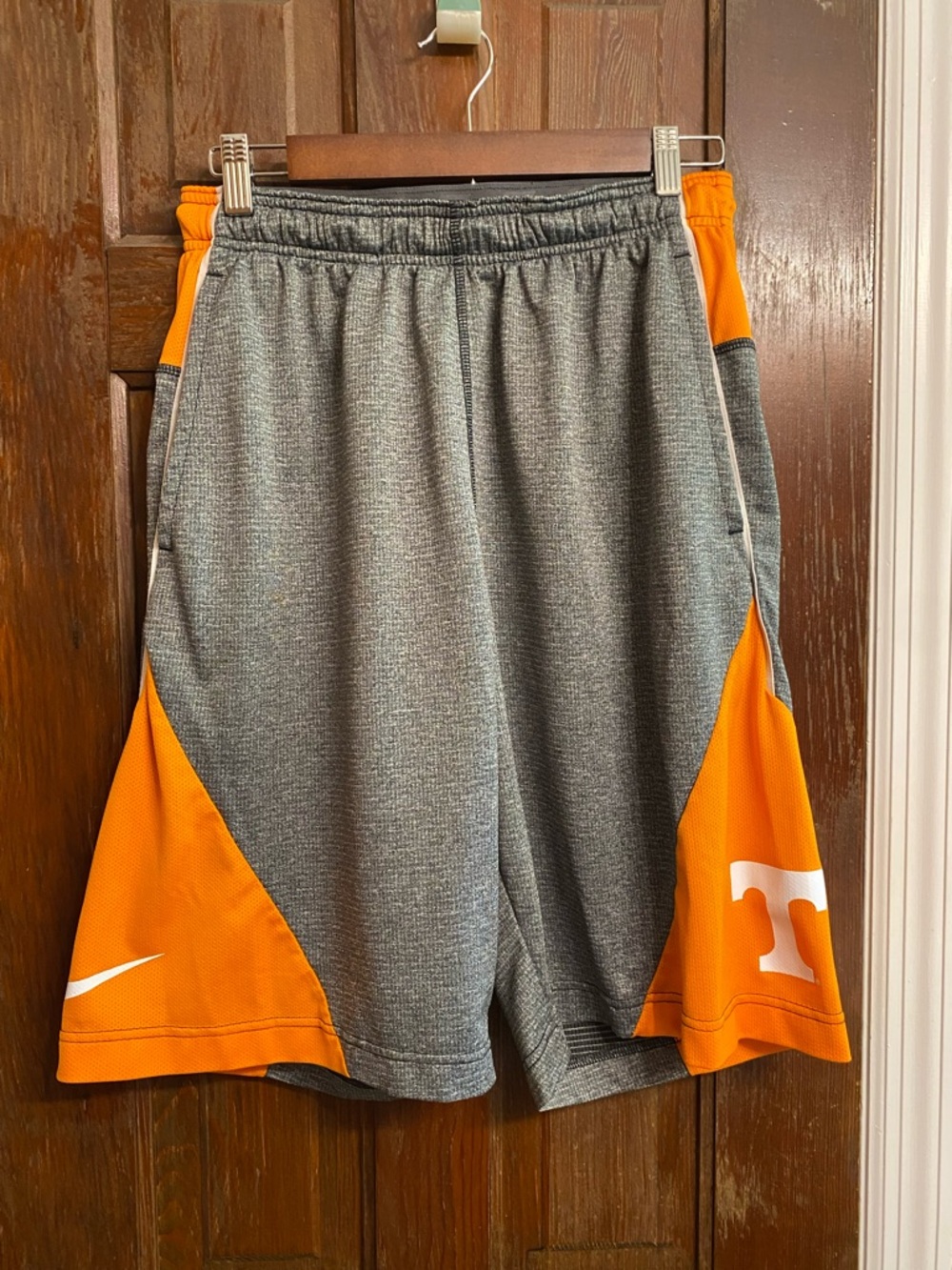 Nike Men's Grey & Orange Athletic Shorts Tennessee Vols